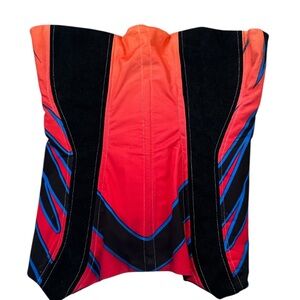 Stylish Women's Strapless Blouse in Red, Black, and Blue